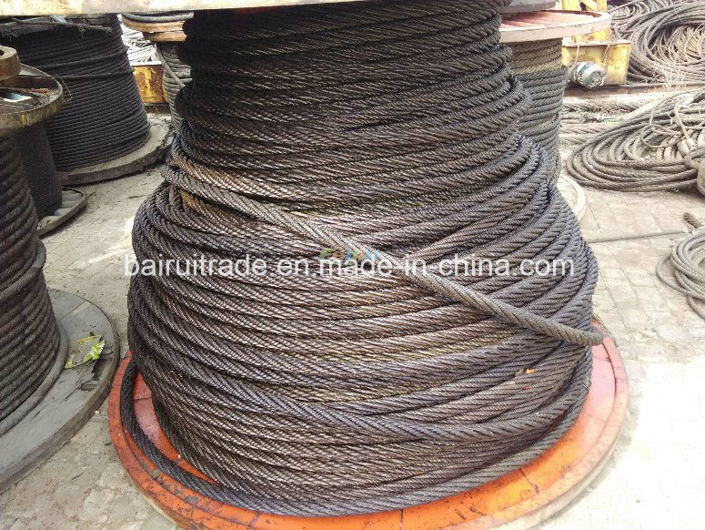 Stainless Steel Wire Rope Galvanized 6*12 6*7 6*19*6*37 Steel Wire Rope