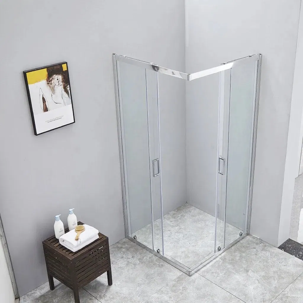 Wholesale Custom Size Interior Aluminum Alloy Glass Casement Swing Bathroom Door