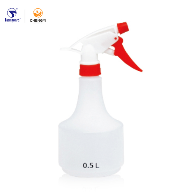 0.5L White and Red Colors Hand-Holding Plastic Bottle Air Pressure Hand Sprayer