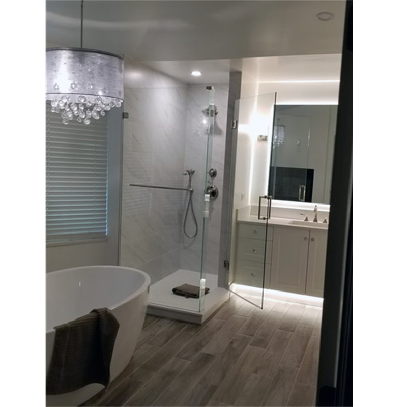 Brush Nickel/Black Finish Stainless Steel Interior Sliding Glass Barn Door