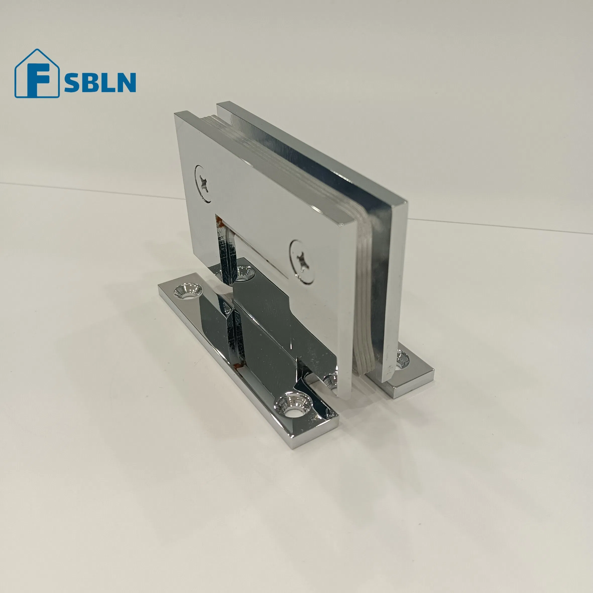 Sturdy Square Corner Shower Hinge with Full Back Panel