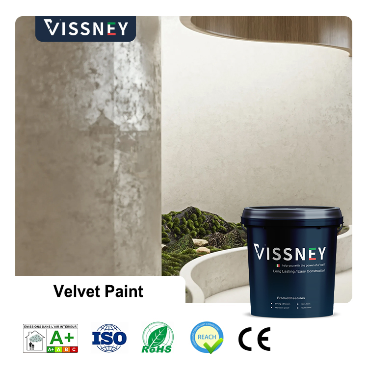 Vissney Velvet Wall Paint Sleek Interior Paint for Home Renovations and Wall Coating Solutions