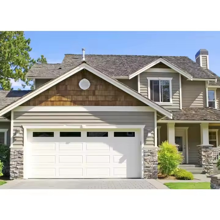 Remote Control Steel Sectional Garage Doors Warehouse Automatic Modern Door for Factory