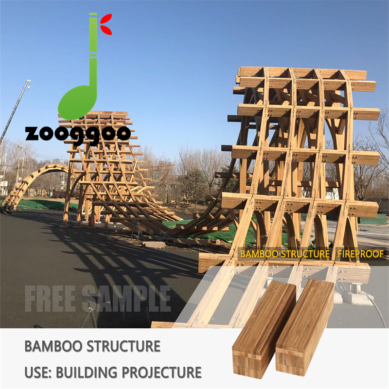 Strand Woven Hot-Pressed Bamboo Beam for High-Density Construction