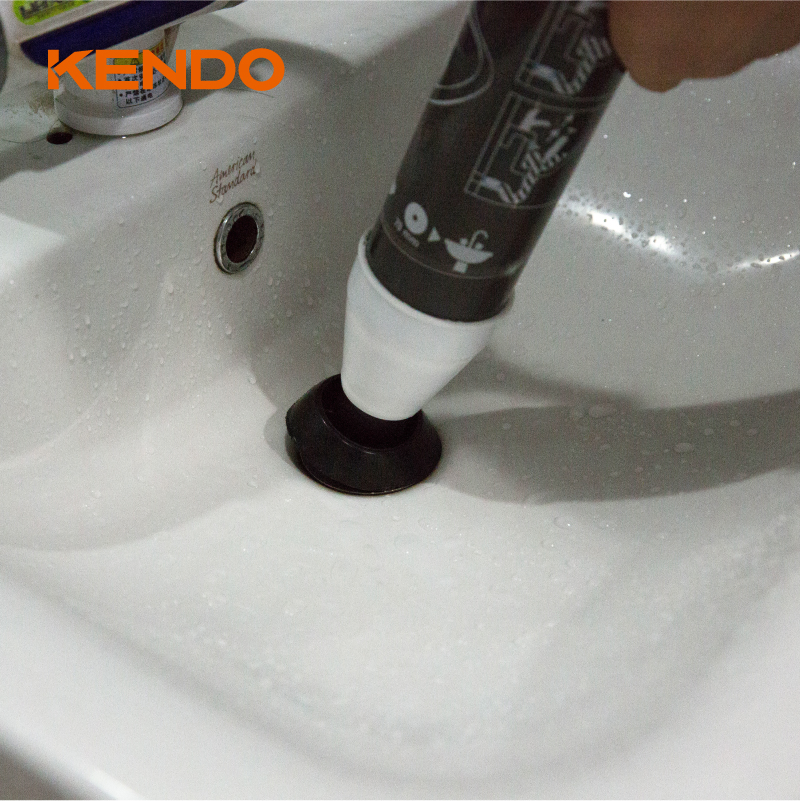 Kendo 2PC Plastic Plug Hole Unblocker Set Quickly Unblocks Sink, Bath and Shower Wastes by Injecting High Pressure Water