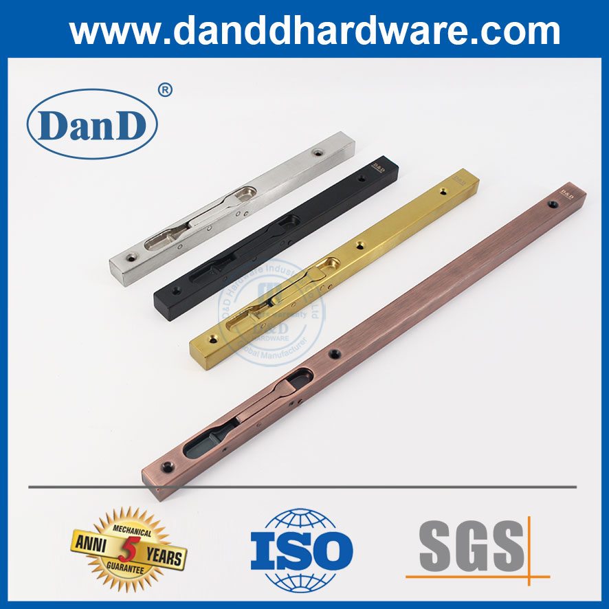 Stainless Steel Antique Copper Hidden Flush Bolt for Wood Doors