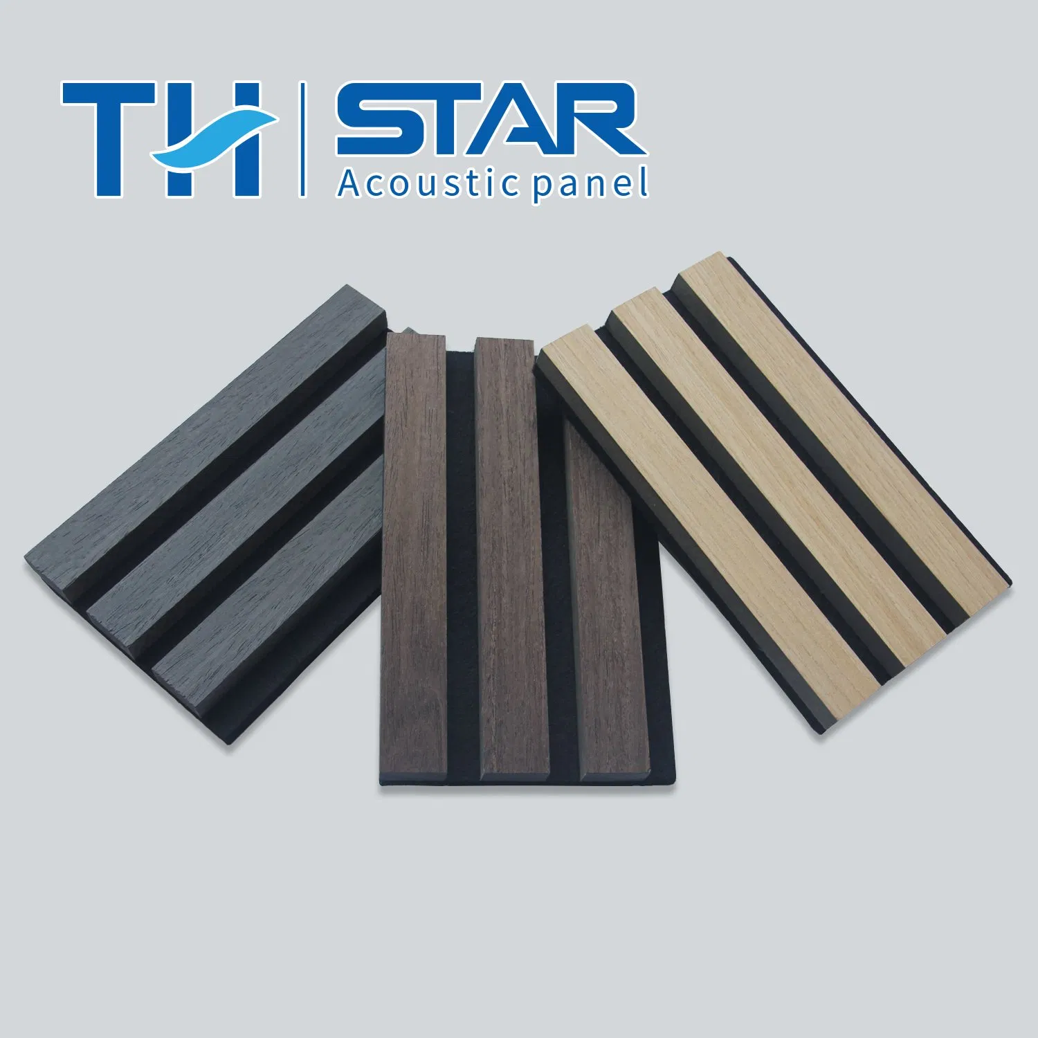 Premium Fireproof Acoustic Wall Panels with Elegant Wooden Slats