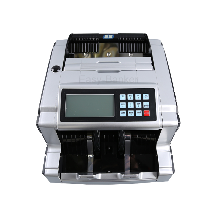 LD-6200 Automatic Euro and Dollar Banknote Counter Machine Money Detector and Display Function