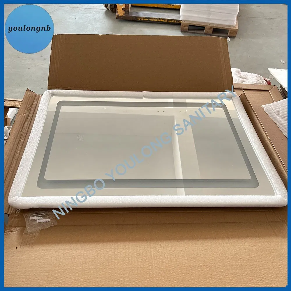 Wholesale High Quality LED Bathroom 90*70cm Mirror with Touch Screen Bath Mirror