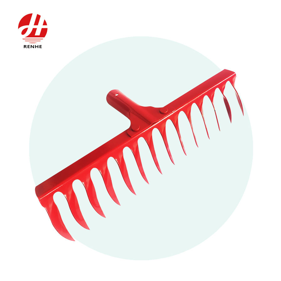 Wholesale Farm Hand Tools 14 Twisted Teeth Rakes Garden Metal Rakes