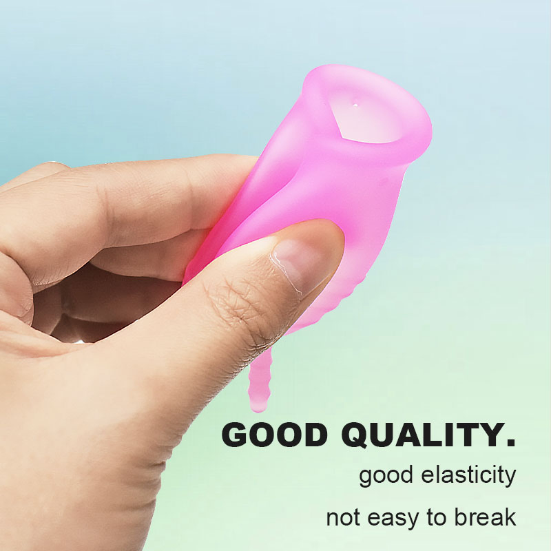 Wholesale FDA Women Menstrual Cup SGS Clear Collapsible Menstrual Cup