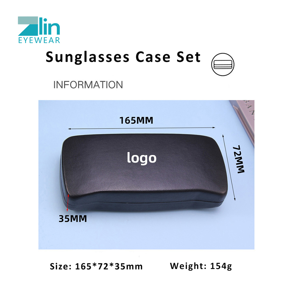 Zlin Eyewear High Quality Custom Logo Package Cleaning Cloth Cases Hard Box Sets for Sunglasses Optical Glasses