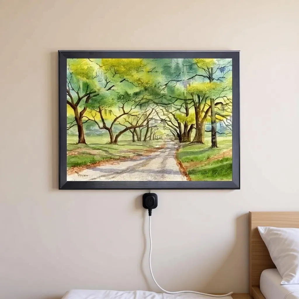 1688 Hot Sale Plug-in Heating Panel Electric Heater Decorative Art Painting Panel Wall Heater