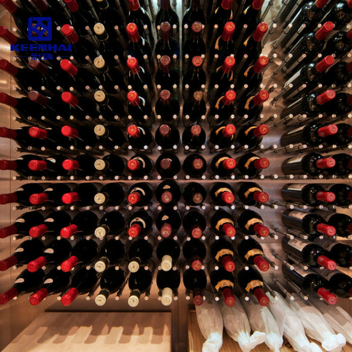 High Quality Stainless Steel Modern Cabinet Wine Rack for Home