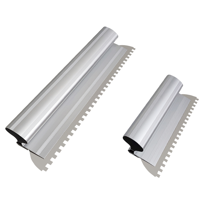 Construction Leveling Stainless Steel 301 Square Teeth Notched Trowel with Aluminum Handle