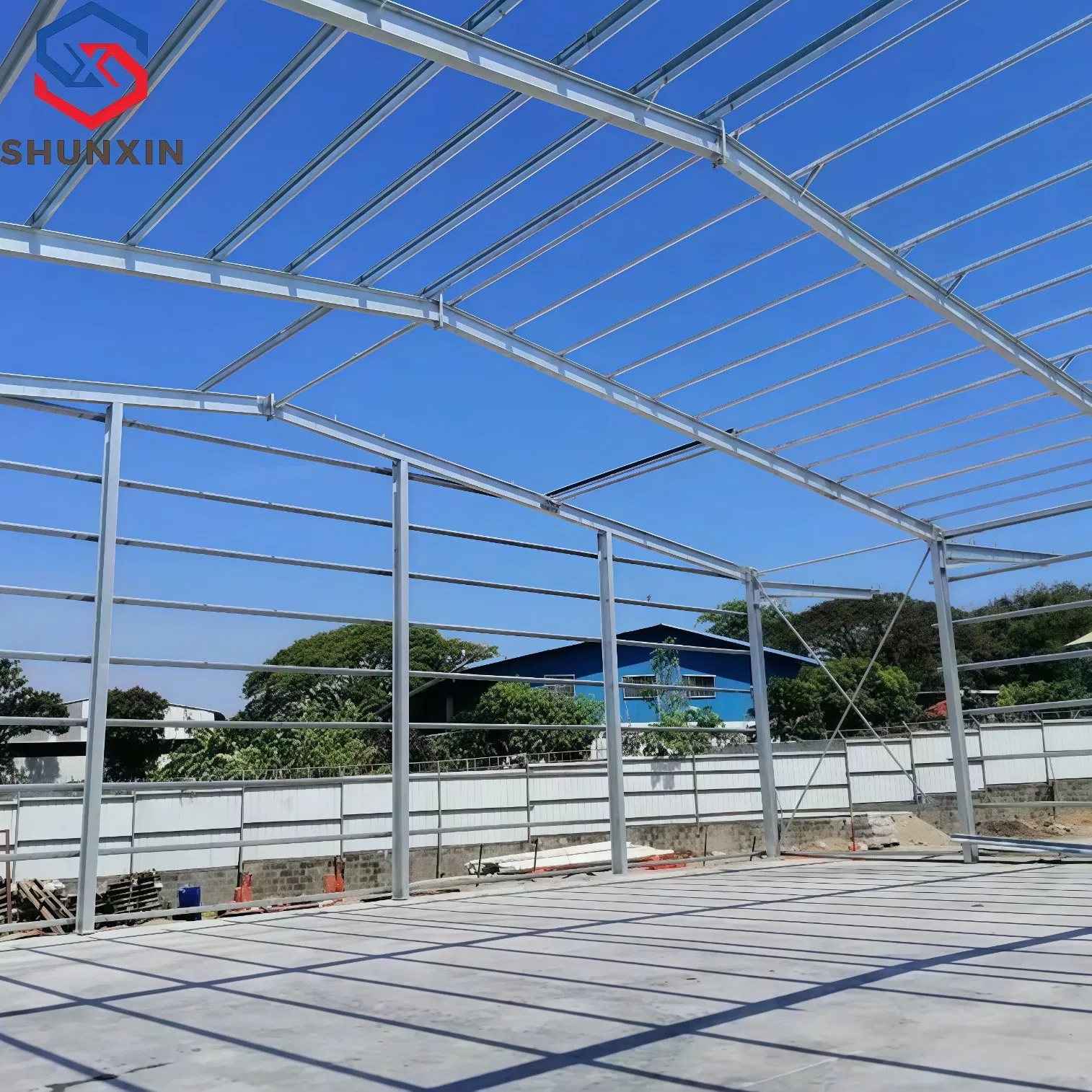 Hot-DIP Galvanized Metal Frame Warehouse Durable Prefabricated Workshop Steel Structure Building Shed
