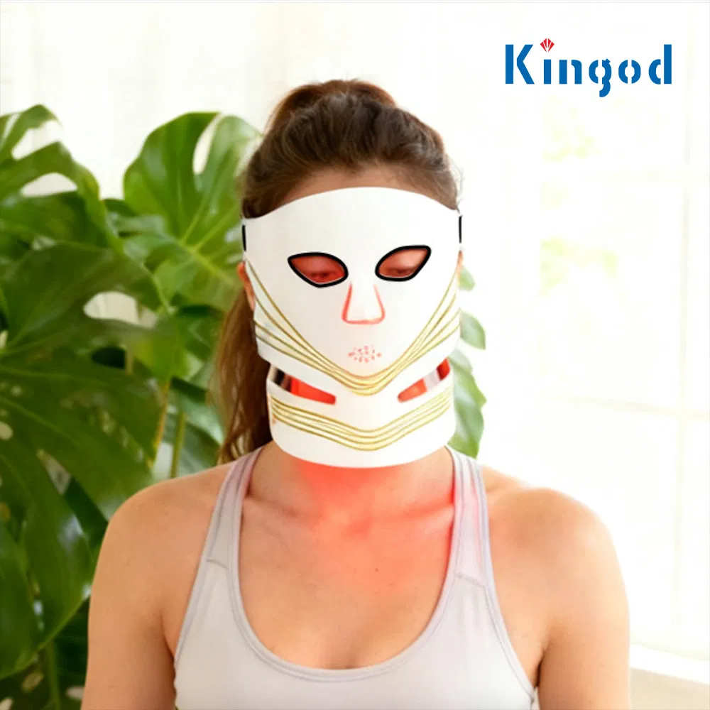 LED Light Therapy Facial Mask Red Light Skin Rejuvenation Beauty Mask Device for Home Use