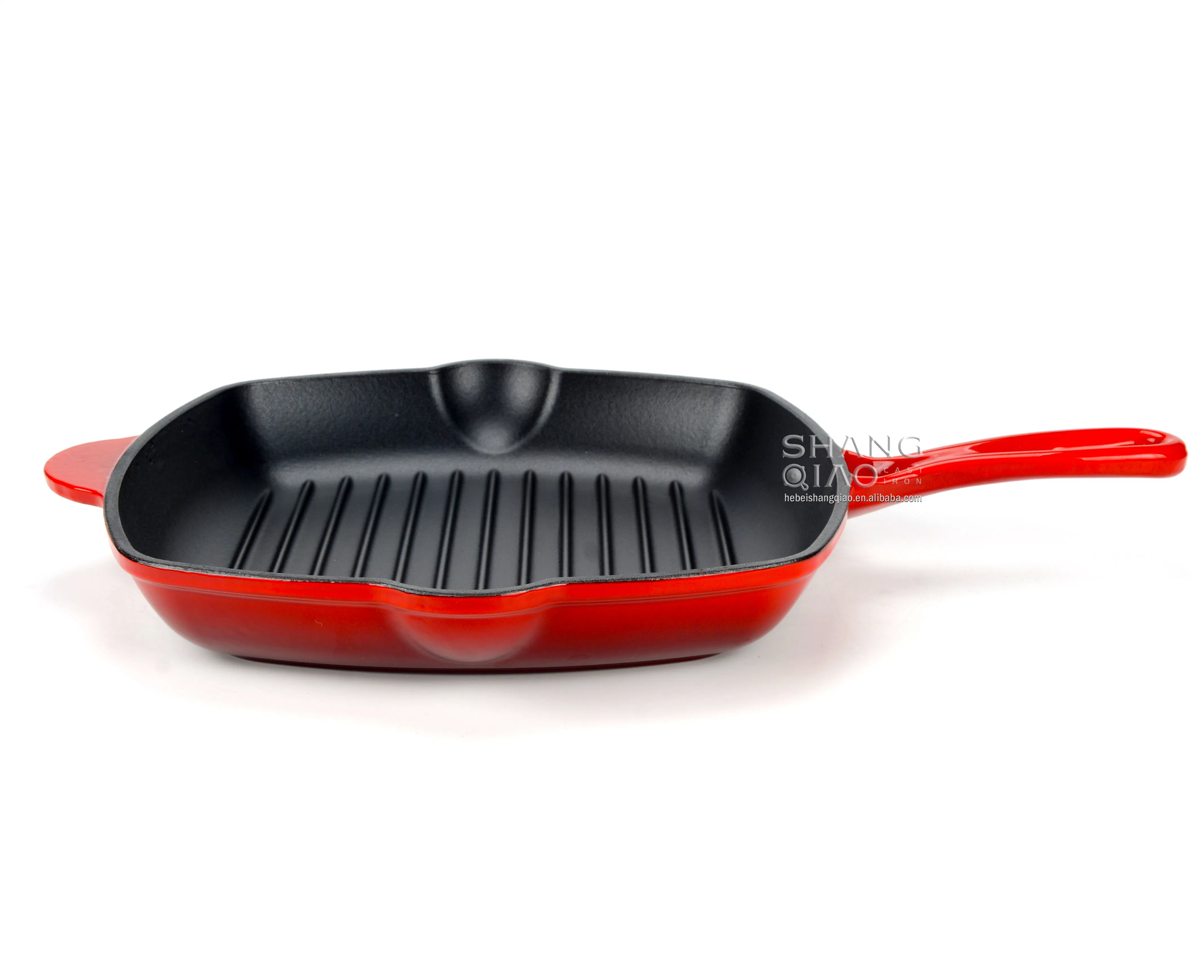 Чугунная сковорода-гриль 11 дюймов с антипригарным покрытием