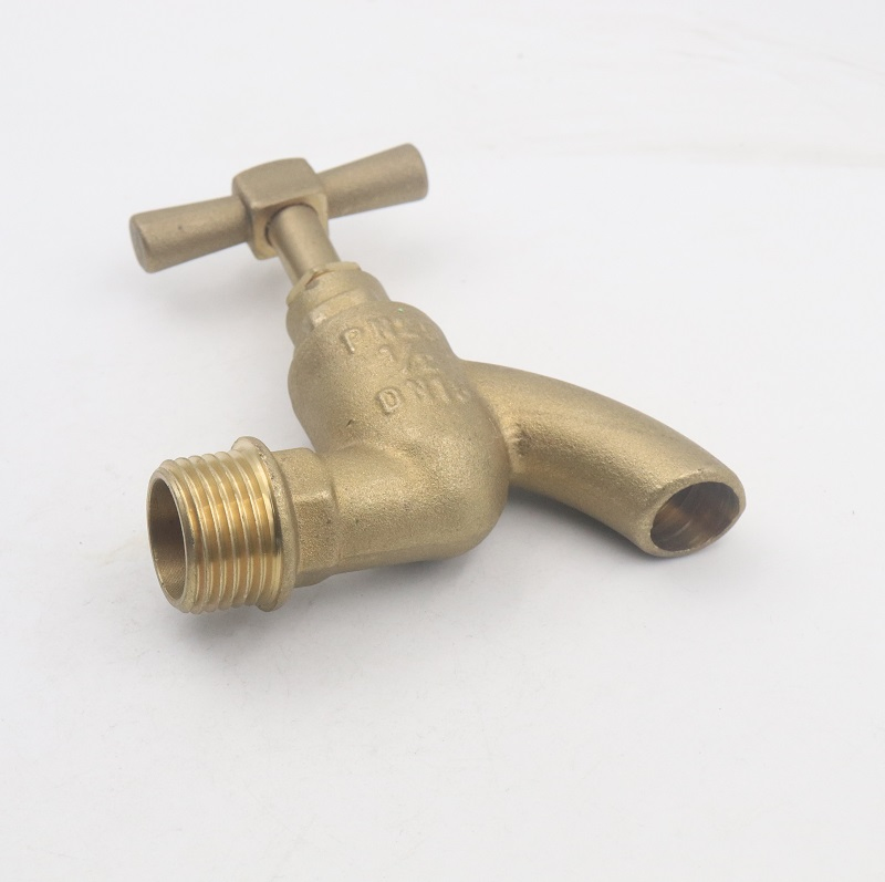Casting Brass Bibcock Garden Water Faucet T Handle Brass Tap