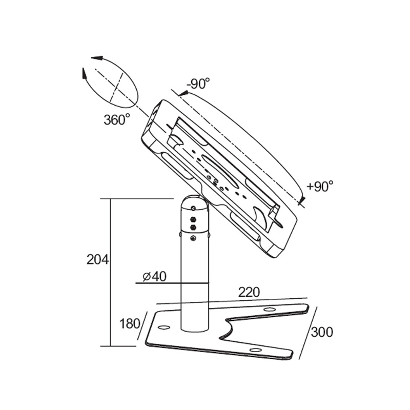 Напольная подставка для планшета iPad