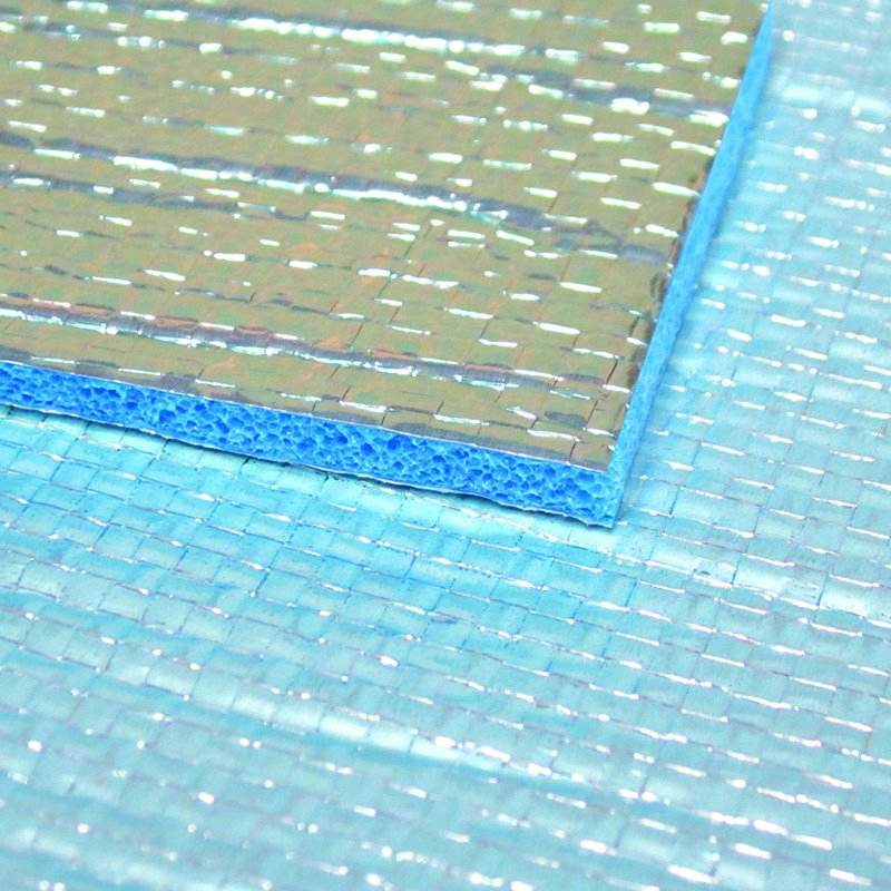 Blue OEM Soundproof Aluminum Foil XPE/ IXPE Foam Insulation for Underlayment and Car Thermal Insulation