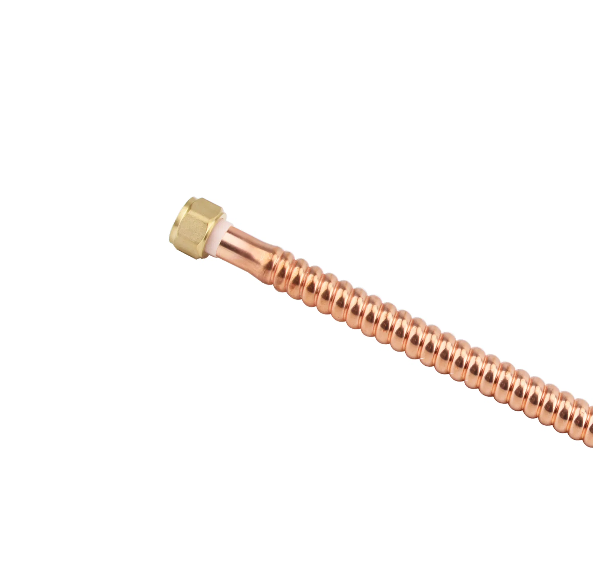 Heavy Duty Copper Corrugated Water Heater Connector, 3/4" Fip to Sweat