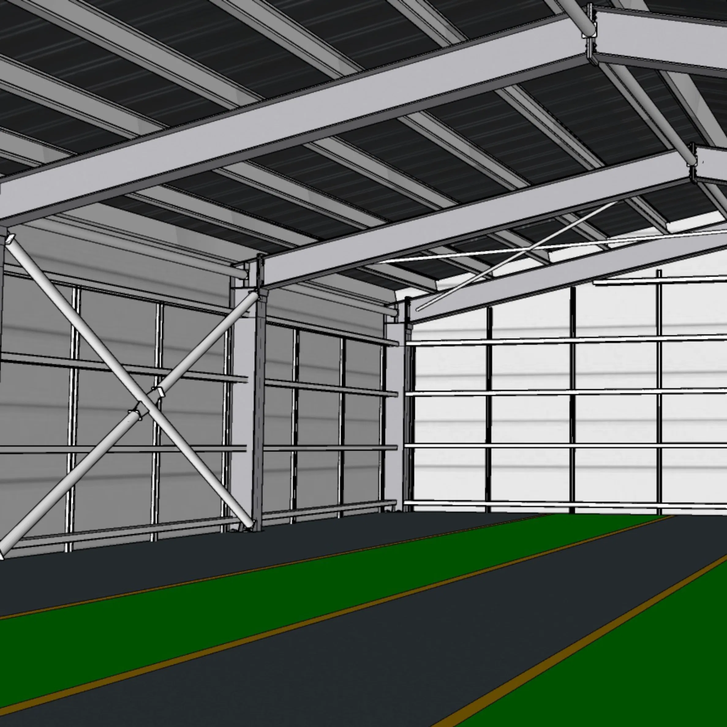 Cost-Effective Perfab China Wholesale Customized ISO CE Steel Structure Building Material of Light Metal Steel Structure Warehouse with Daylighting Panels