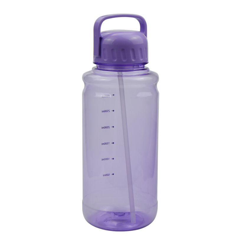 32oz Wide Mouth Plastic Water Bottles Chug Lid Sports Reusable Water Bottle with Handle, Leak-Proof Clear Water Bottle for Travel Fitness Men Women