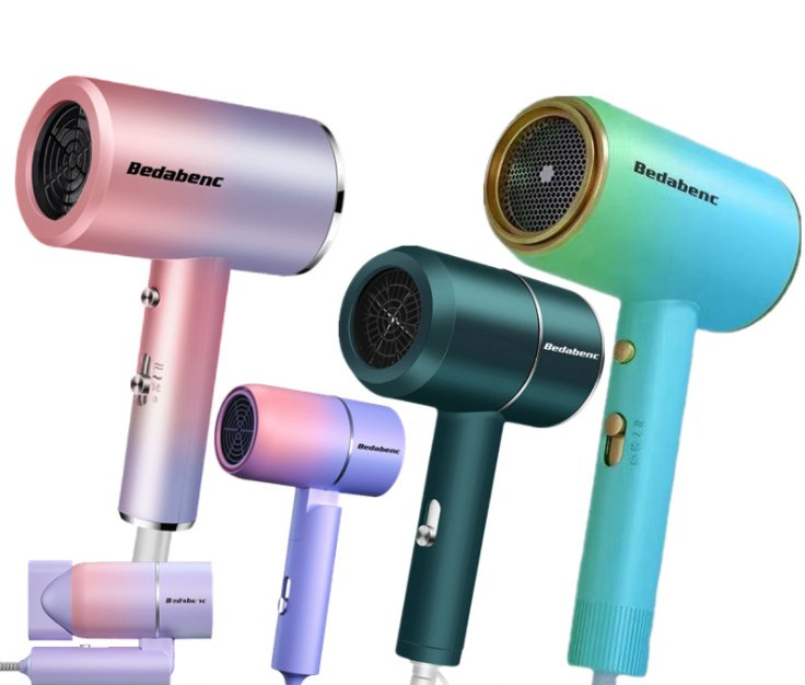 Foldable Portable Hair Dryer Household Dormitory High-Power Hot and Cold Air Multi-Speed Hair Dryer