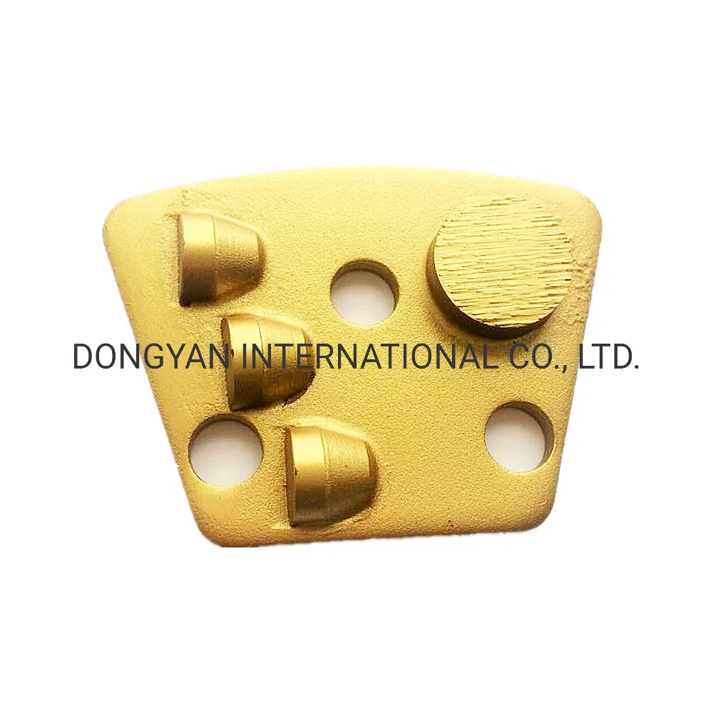 PCD Diamond Trapezoid Concrete Floor Grinding Shoe Discs Plates Tools