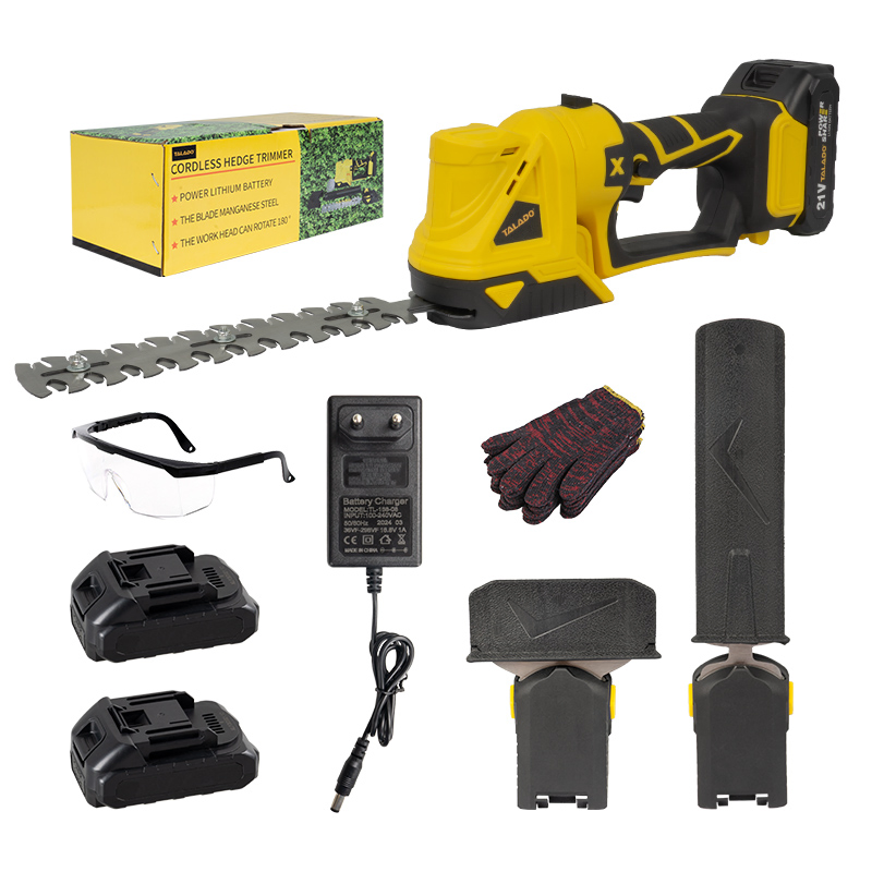 Portable Electric Hedge Trimmer Cordless Rechargeable Garden Pruning Tool