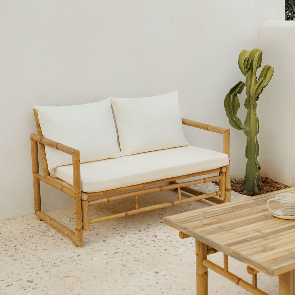 Мебель бамбуковая диван кресло столик комплект премиум