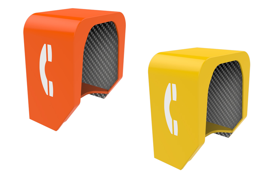 Rot Proof Fire Resistant Acoustic Phone Booth, Telephone Acoustic Hood