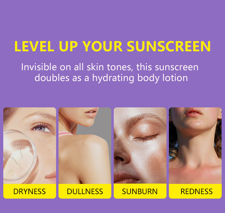 Bulk Sale Ekber Summer Skin Care Organic Sunblock Cream Physical Sun Care 60ml SPF50+++ UV Protection Sunscreen Cream
