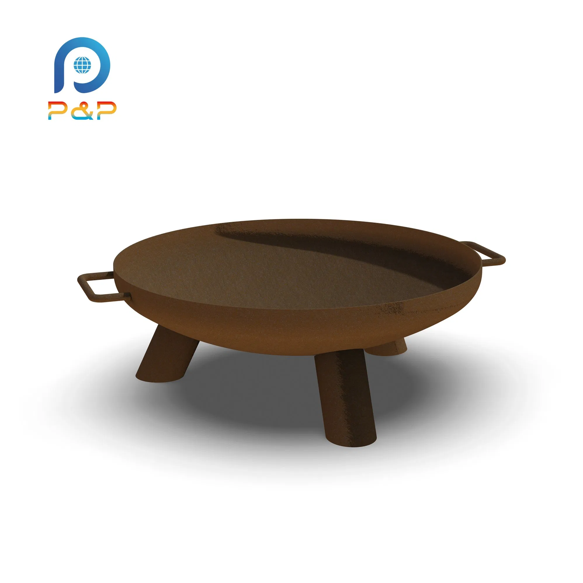 Стальной уличный очаг для семейных посиделок