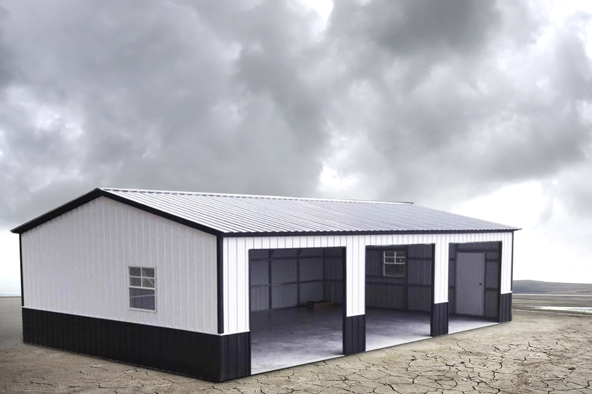 Double Slope Metal Carports Cheap Metal Garages for Sale