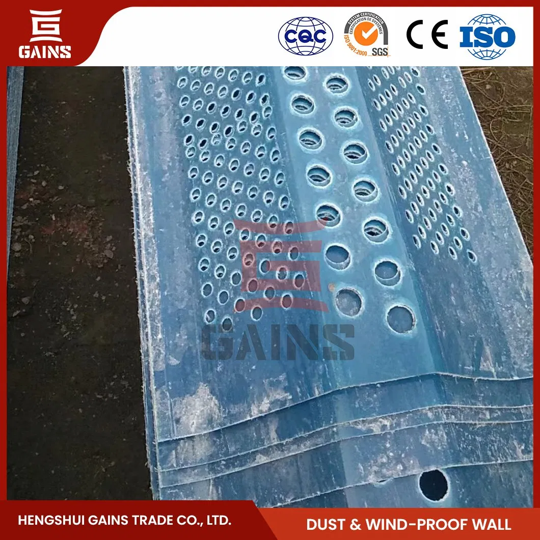 Gains Multi Colored Wind Breaking Wall Wholesaler Wind Dust Protection Fence China Novel Wind-Proof and Dust Suppressing Wall