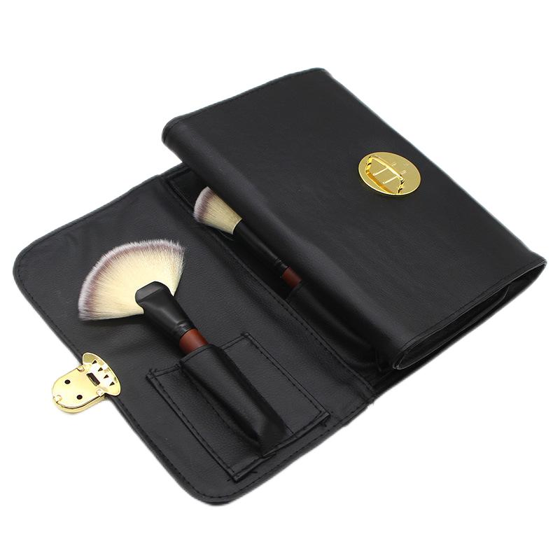 Luxury All-Natural Makeup Brush Set with Dual Pouch