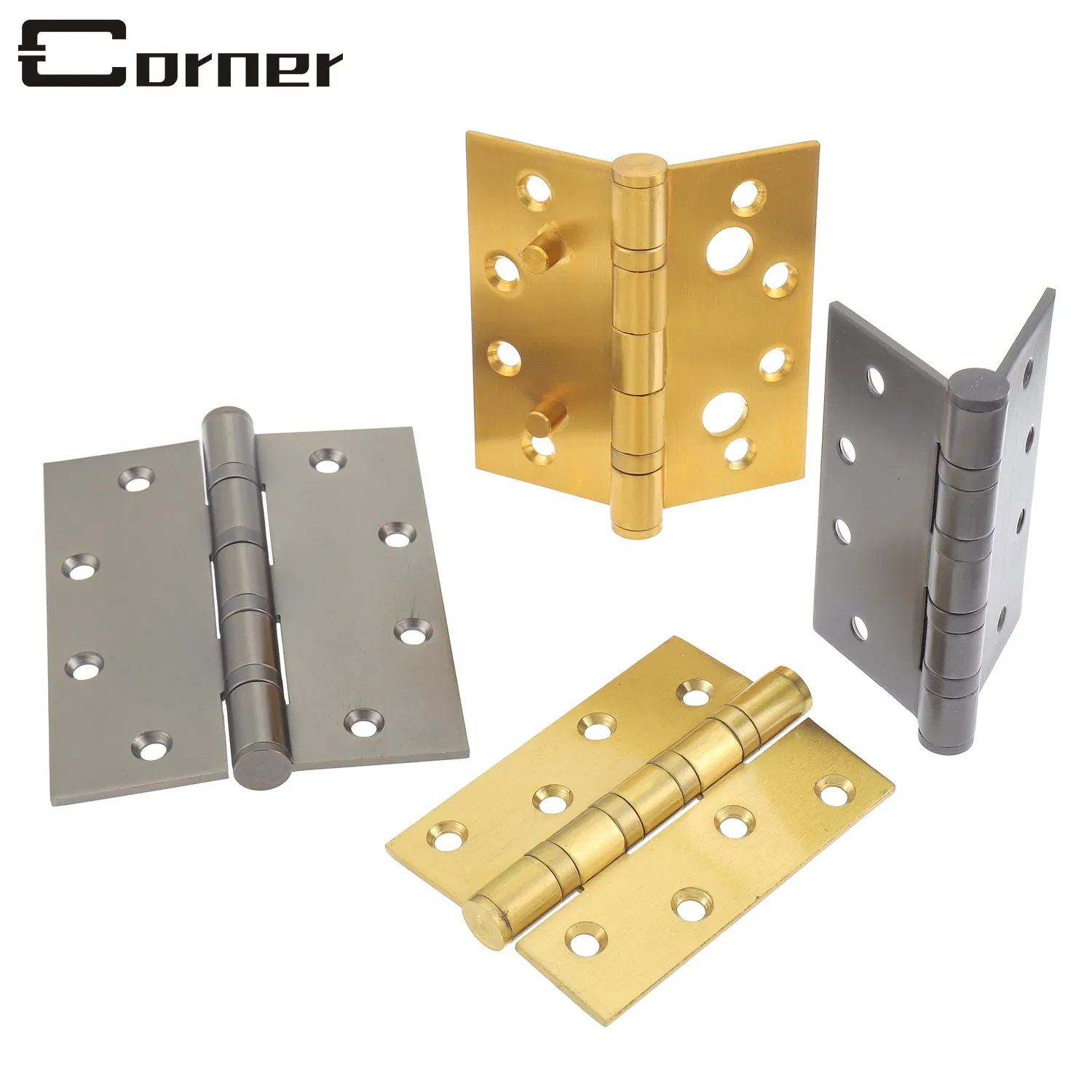 Stainless Steel PVD Security Butt Ball Bearing 443 Removable Pin Wooden Door Hinge