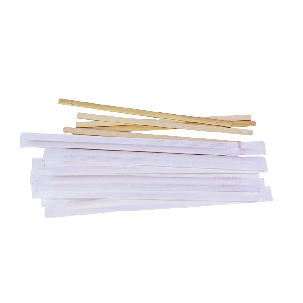 Individually Paper Wrapped Disposable Bamboo Coffees Stick Stirrers for Tea and Coffee