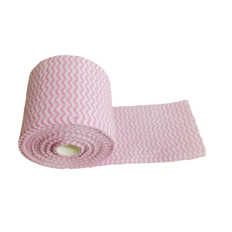 Disposable Perforated Lazy Rag Non Woven Kitchen Cleaning Cloth Rolls
