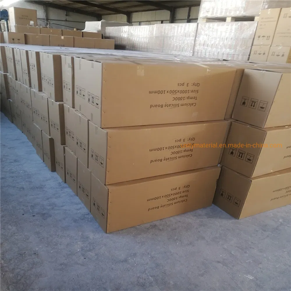 1000c 650c 230kg/M3 Density Customized High Density Heat Proof Mineral Wool Calcium Silicate Panels for Boiler Thermal Insulation