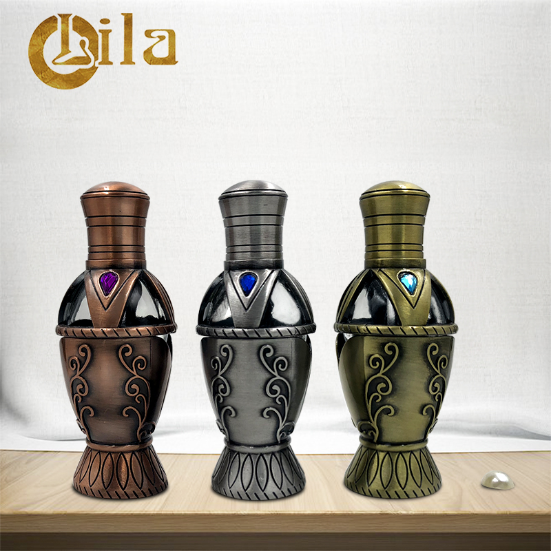 Fancy Empty Antique Perfume Bottles Essential Refined Oil Glass Bottle