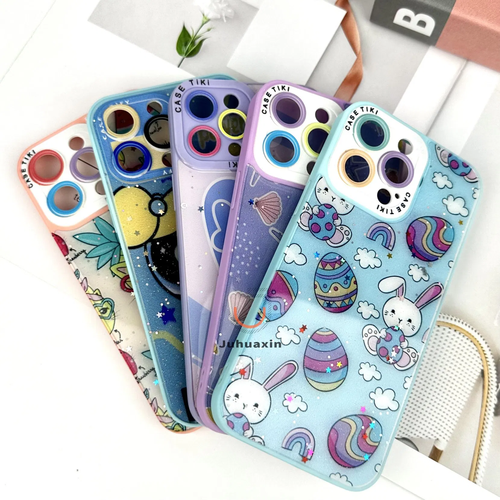 Milan Painted Epoxy Phone Case New Design TPU Back Cover Fashion Phone Case for iPhone 16/14/15 PRO Max Diamond Bling Phone Case