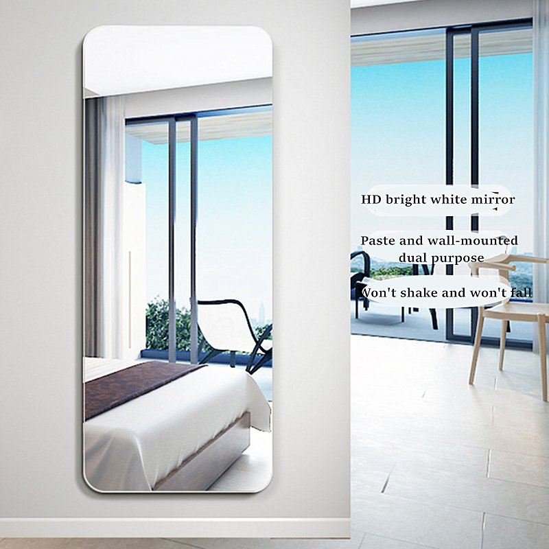 Wall-Mounted Paste Wall-Mounted Self-Adhesive Household Bedroom Fitting Mirror 0006