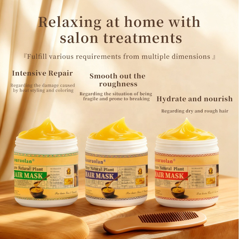 Argan Oil Ginseng Keratin Protein Hair Mask Smoothing Treatment