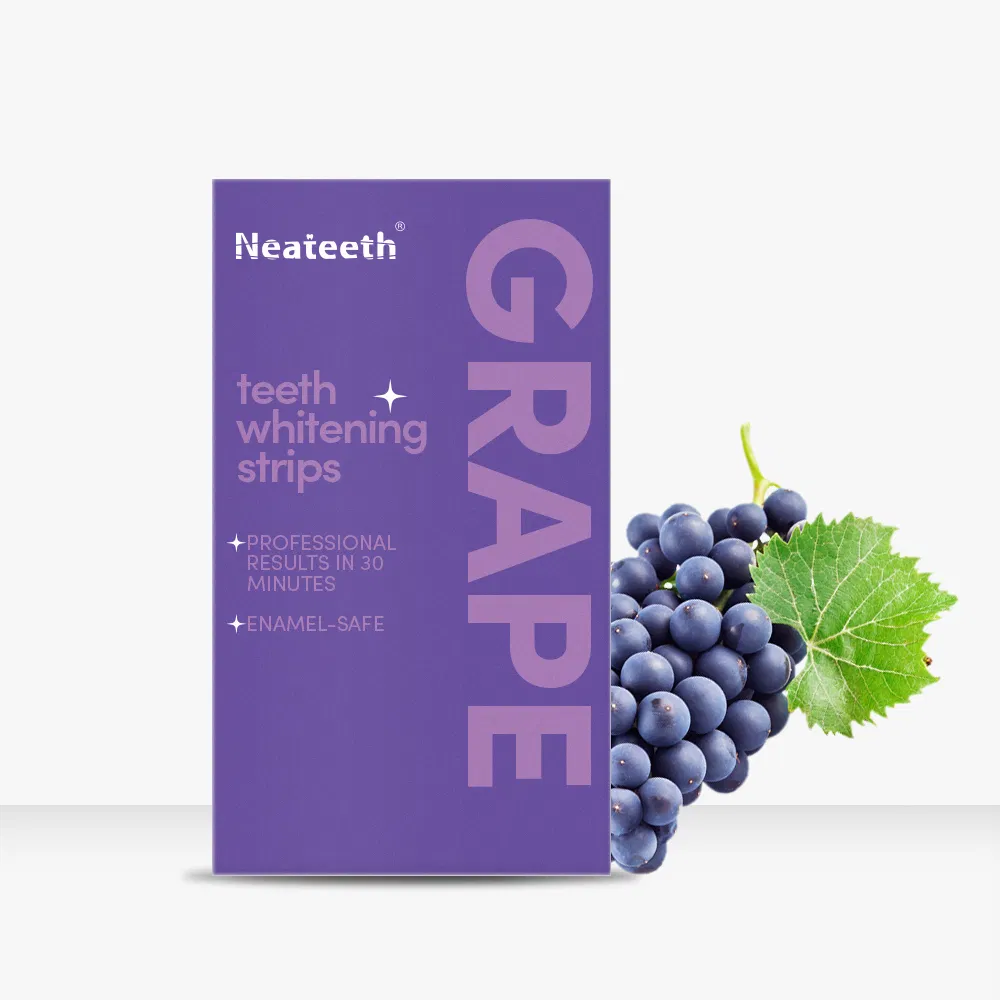 Coconut Fruit Flavor Teeth Whitening Strips 6%HP Pap Peroxide Free Dry Strips Wet Strips No Residue