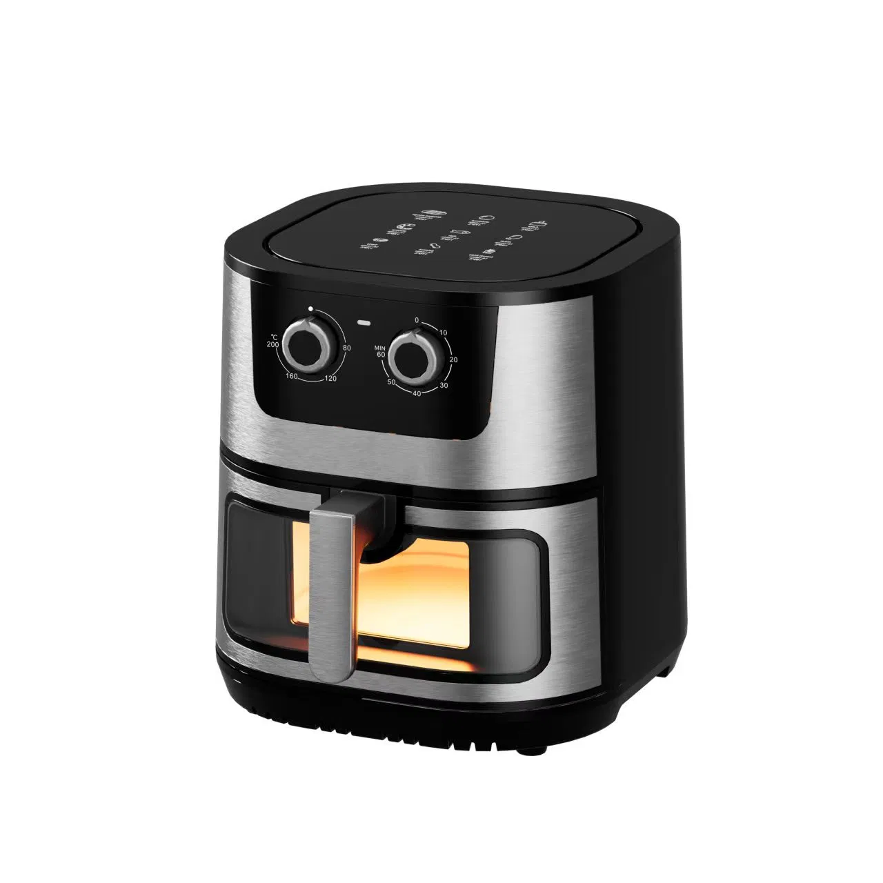OEM/ODM 2024 Stainless Steel 4.5L 6L 8L 12L Consumer Reports Best Hot Mini Rack Without Oil as Seen as Air Fryer Without Oil