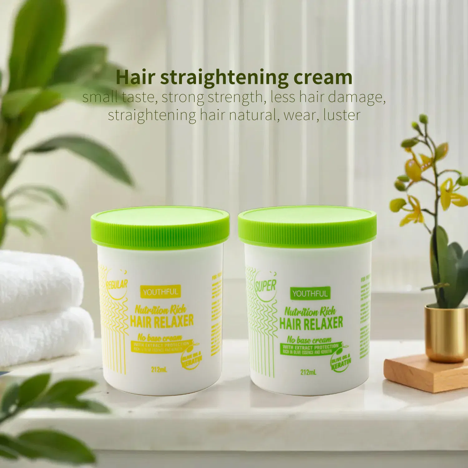Relaxer Perm Damaged Repair Smoothing Treatment Hair Straightening Cream