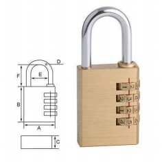Premium Quality Thin-Size Brass Padlock